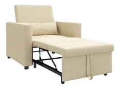 Sofá cama single com rodas 90x165x87 cm tecido SHL225422^ Poltrona
