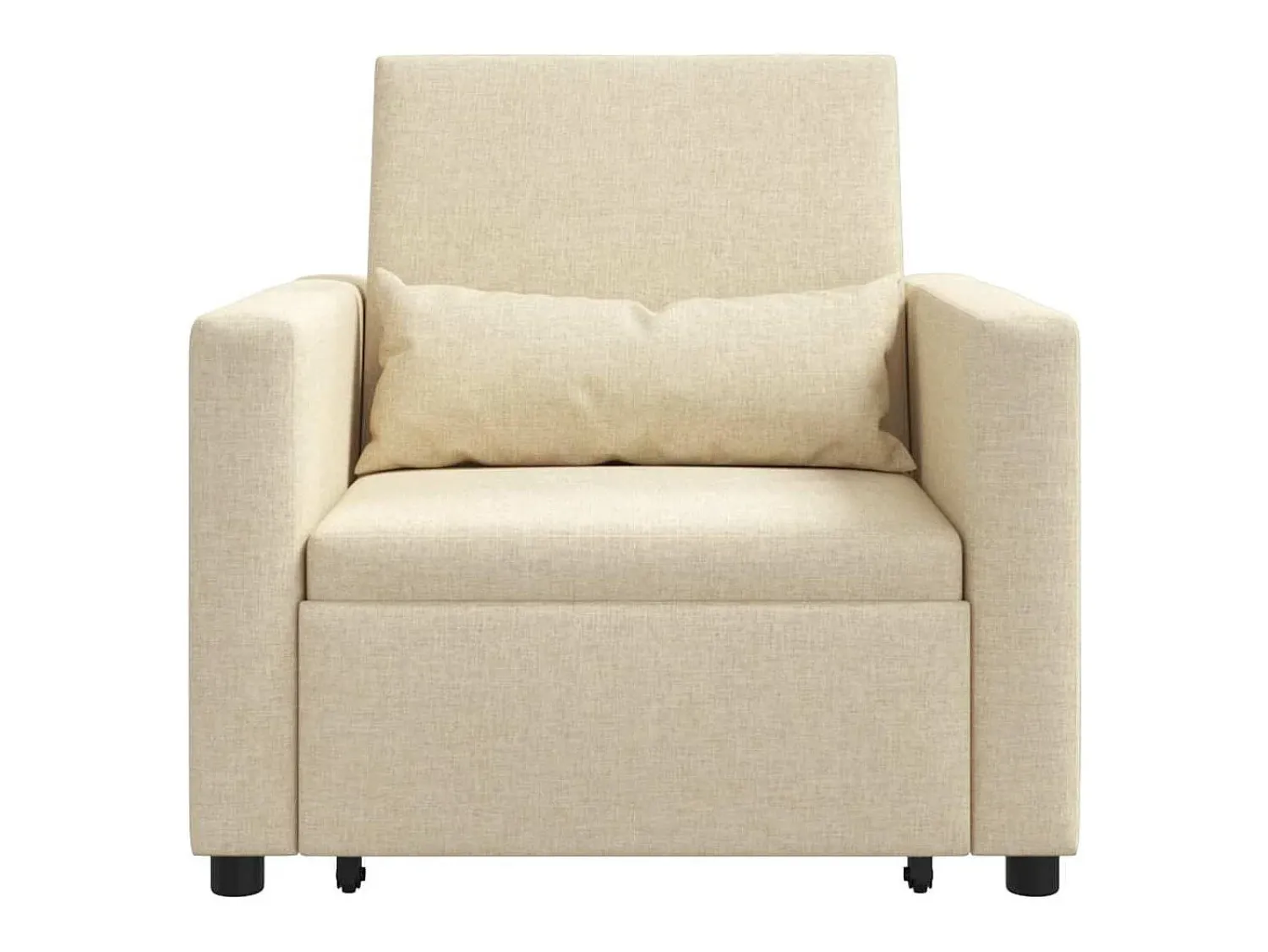 Sofá cama single com rodas 90x165x87 cm tecido SHL225422^ Poltrona