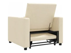 Sofá cama single com rodas 90x165x87 cm tecido SHL225422^ Poltrona