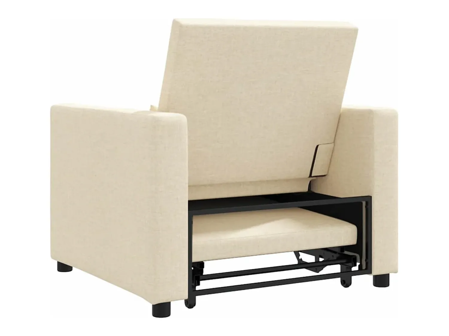Sofá cama single com rodas 90x165x87 cm tecido SHL225422^ Poltrona