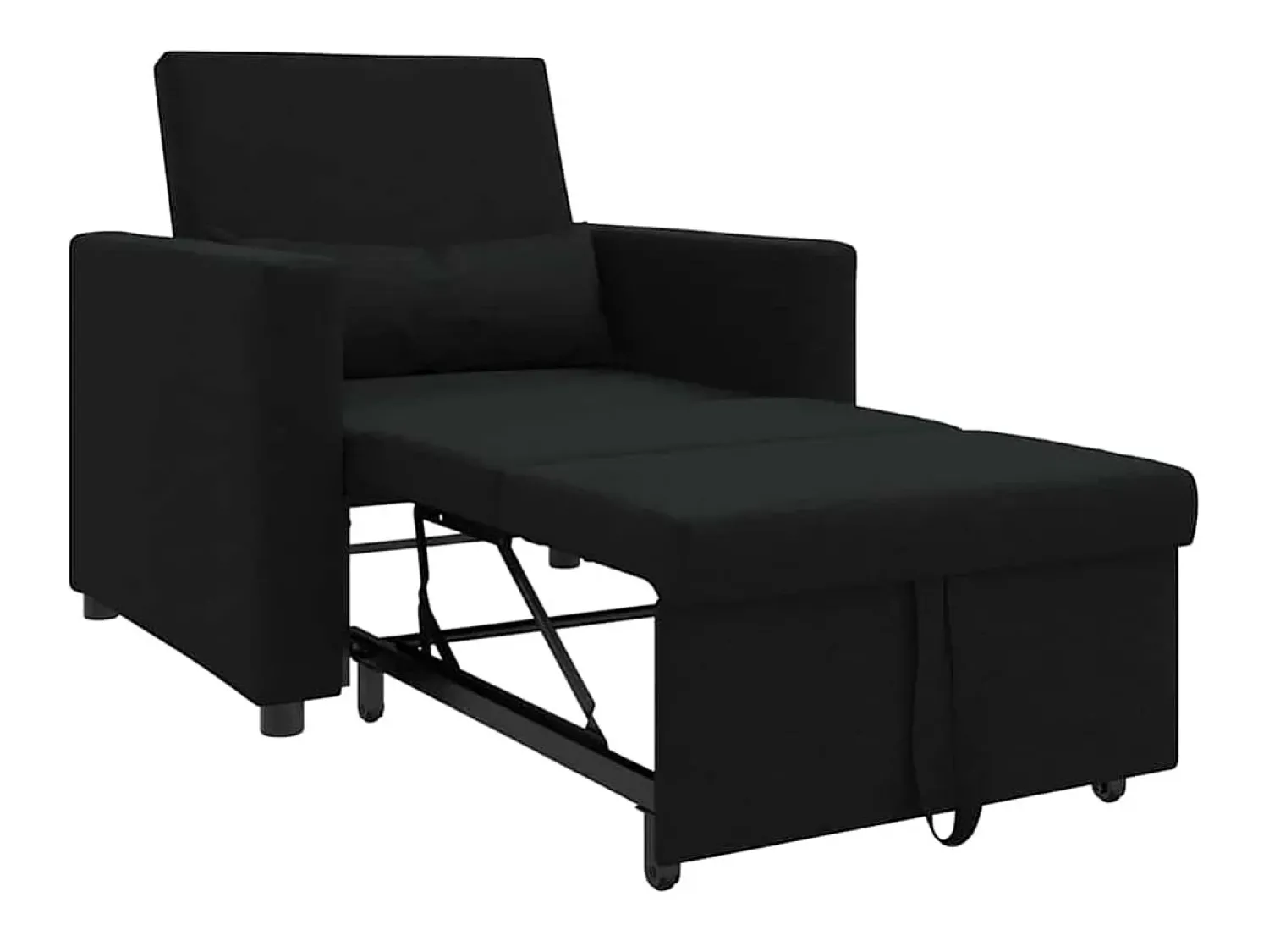 Sofá cama single com rodas 90x165x87 cm tecido SHL709150^ Poltrona