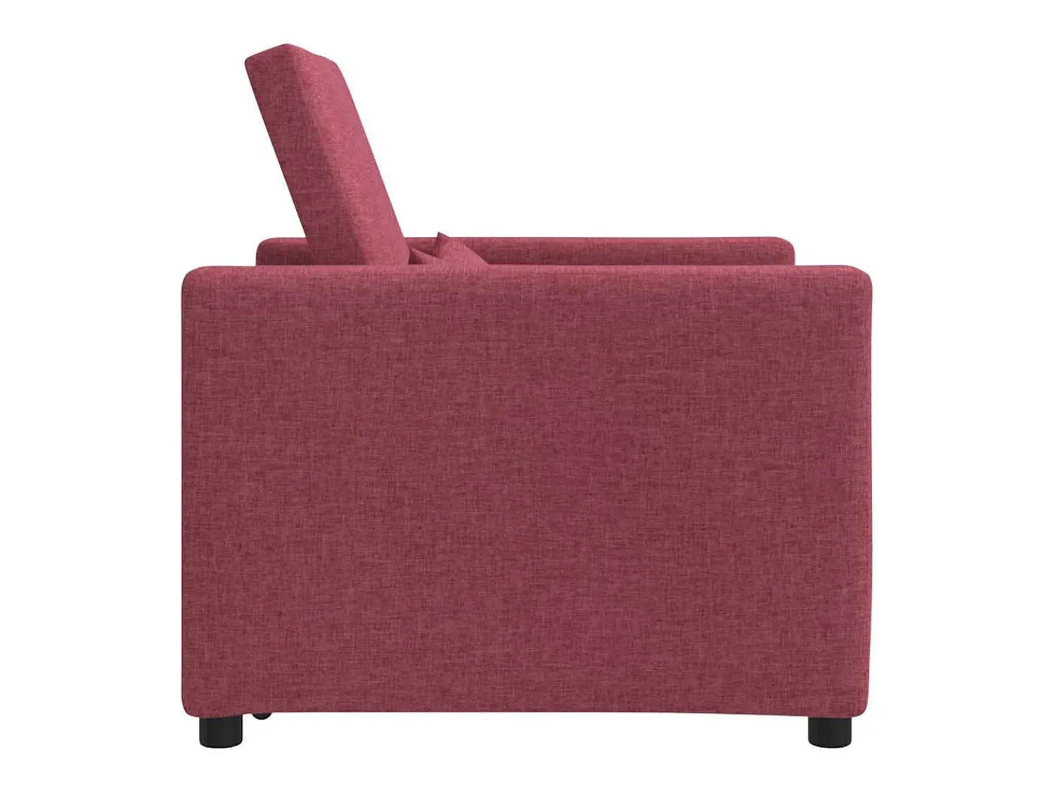 Sale Sofá cama single tinto 90x165x87 cm tecido SHL554861 Vermelho