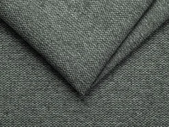 Vente-unique Sofá canto convertível abert. rápida tecido cinza, cama ripas largas 140cm e colchão 18cm Cinzento