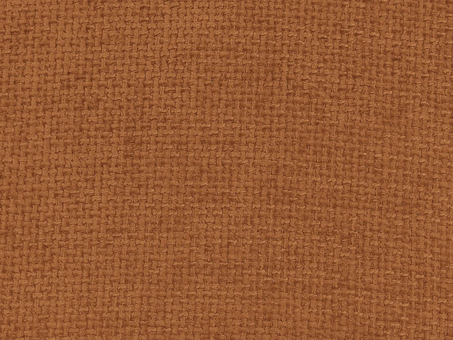 Vente-unique Sofá canto panorâmico modular e pufe encosto função avança-recua bege e terracota APOLIU^ Sofá