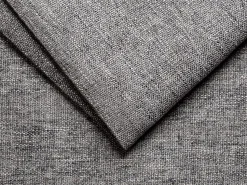 Vente-unique Sofá canto reversível convertível abert. rápida tecido bege, cama 140 cm, esp. 22 cm VIZIR Cinza antracite