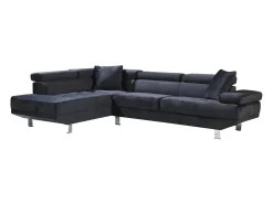 Saldosystocks Sofá Chaise Longue de Canto Daniela 262cm , Chaise Esquerda^ Sofá