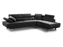 Online Saldosystocks Sofá Chaise Longue de Canto Daniela 262cm Preto