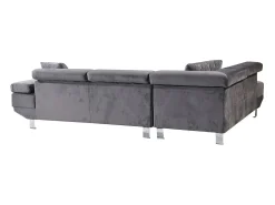 Saldosystocks Sofá Chaise Longue de Canto Daniela 262cm Cinza, Chaise Esquerda^ Sofá