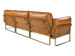 Sofá|Angel Cerda Sofá chaise longue direito em pele camel 6232 Castanho