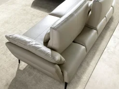 Sofá|Angel Cerda Sofá chaise longue esquerdo em pele de areia 6214 Bege