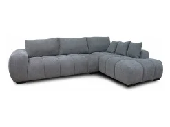 Outlet Saldosystocks Sofá Chaise Longue Executivo G-Gold 300cm Cinza Chaise Longue Esquerdo Cinzento