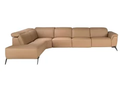 Sofá*Angel Cerda Sofá chaise longue relax modular esquerdo em pele castanha 6281 Castanho