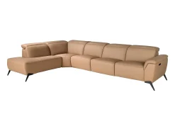 Sofá*Angel Cerda Sofá chaise longue relax modular esquerdo em pele castanha 6281 Castanho