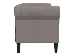 Sofá* Sofá chesterfield 2 lugares tecido cinzento-acastanhado PT613974 Taupe