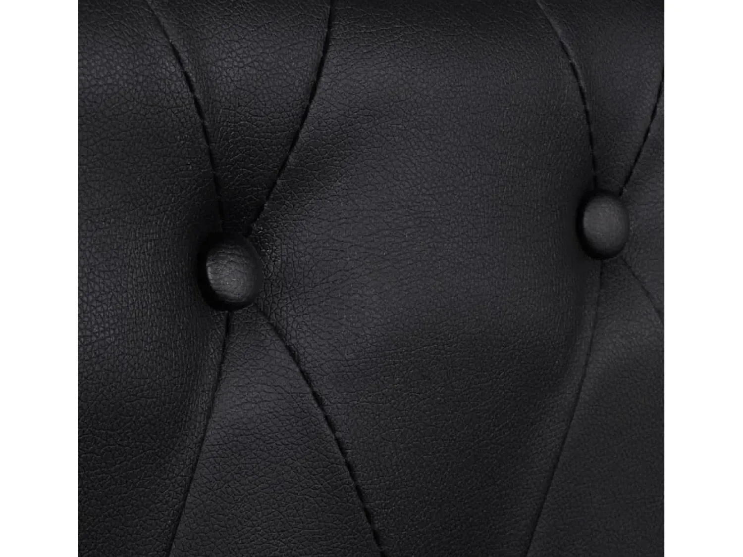 Clearance Helloshop26 Sofá Chesterfield de 2 lugares 145,5 x 76 x 70 cm couro sintético 02_0019571 Preto