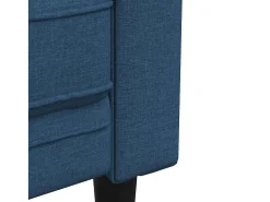 vidaxl Sofá chesterfield tecido^ Poltrona