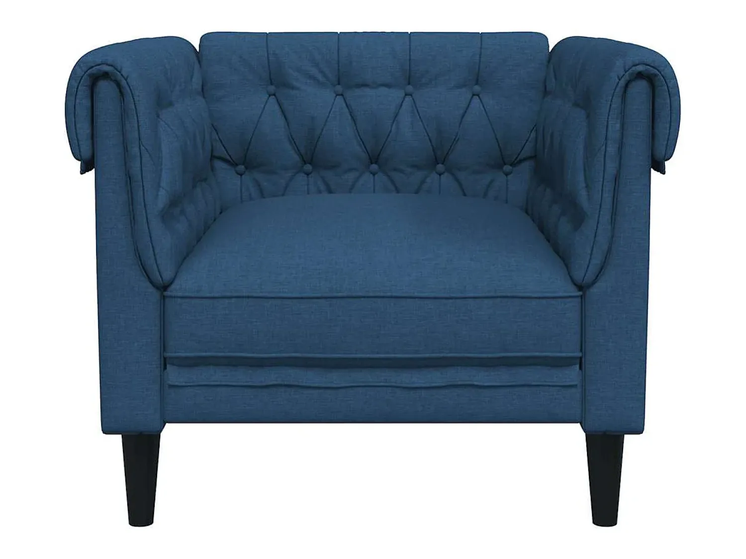 vidaxl Sofá chesterfield tecido^ Poltrona