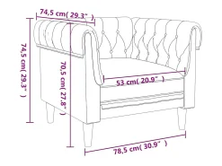 vidaxl Sofá chesterfield tecido cinzento-acastanhado Taupe