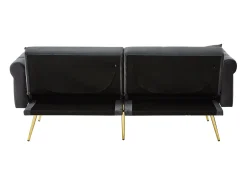 Clearance Sofá Cinza de 2 Lugares - Sofá com Encosto e Braços Ajustáveis - 6 Pernas em Metal - para Sala de Estar e Quarto Cinzento