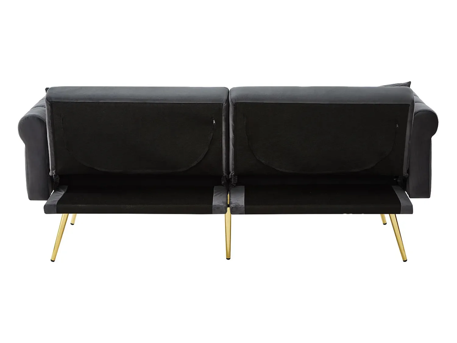 Clearance Sofá Cinza de 2 Lugares - Sofá com Encosto e Braços Ajustáveis - 6 Pernas em Metal - para Sala de Estar e Quarto Cinzento