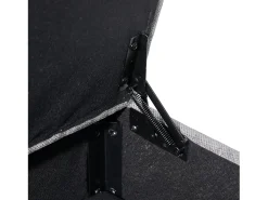 Sofá| Sofá com bolsos laterais e apoio para os pés - Chenille - para sala de estar e quarto Cinzento