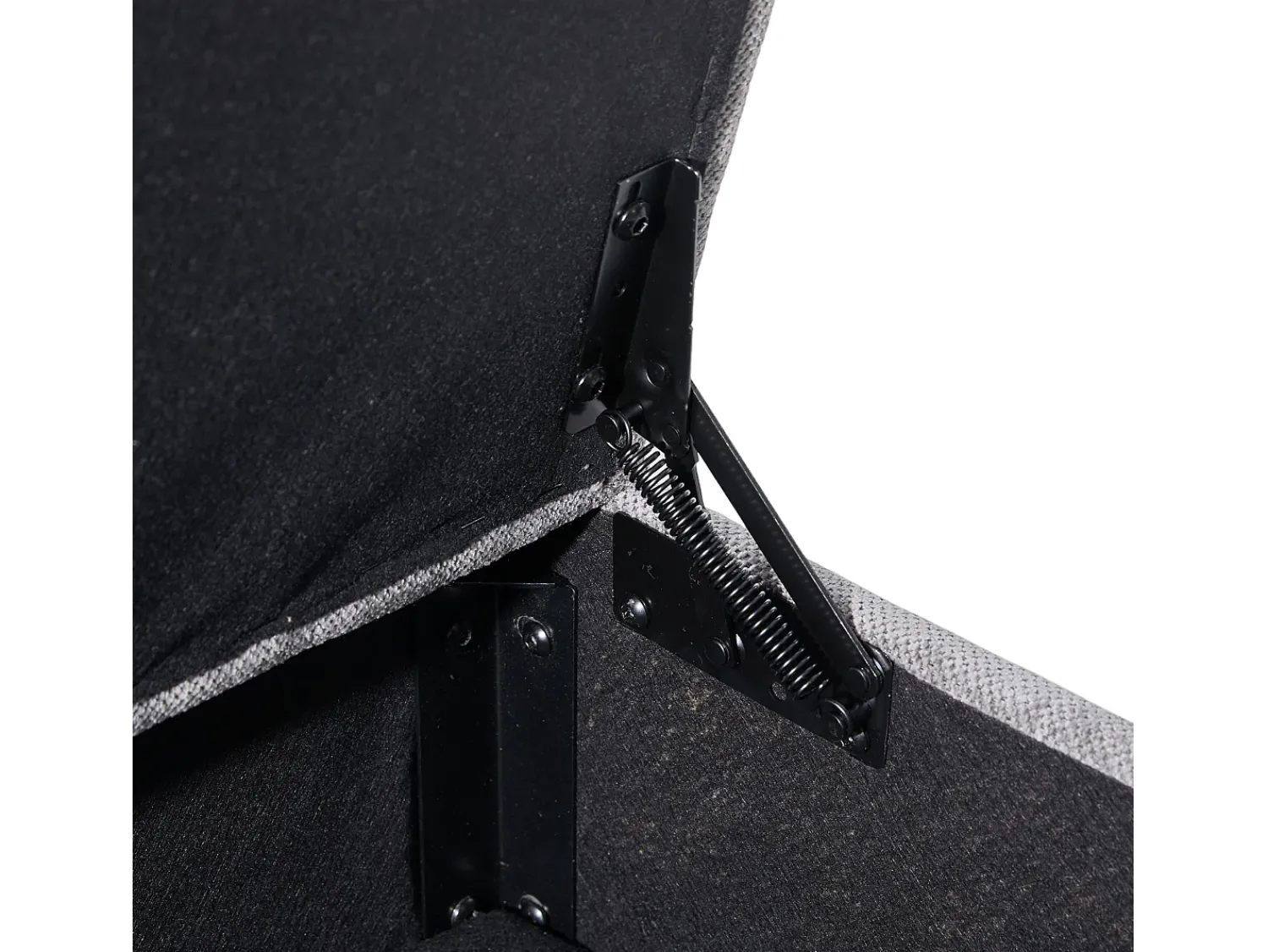 Sofá| Sofá com bolsos laterais e apoio para os pés - Chenille - para sala de estar e quarto Cinzento