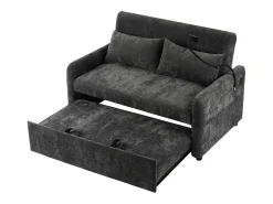 Best Sofá com suporte para telemóvel e bolso - encosto ajustável - para sala de estar e quarto Cinzento