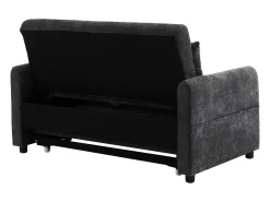 Best Sofá com suporte para telemóvel e bolso - encosto ajustável - para sala de estar e quarto Cinzento