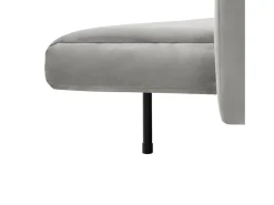 Sofá* Sofá reto - com encosto e braços ajustáveis ​​- para sala de estar e quarto Cinzento