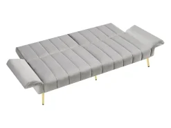 Sofá* Sofá reto - com encosto e braços ajustáveis - para sala de estar e quarto Cinzento