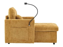 Hauss Spole Sofá com 2 bolsos laterais e espaço para arrumação - Tecido chenille -^ Sofá