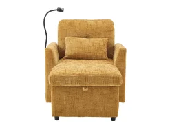 Hauss Spole Sofá com 2 bolsos laterais e espaço para arrumação - Tecido chenille -^ Sofá