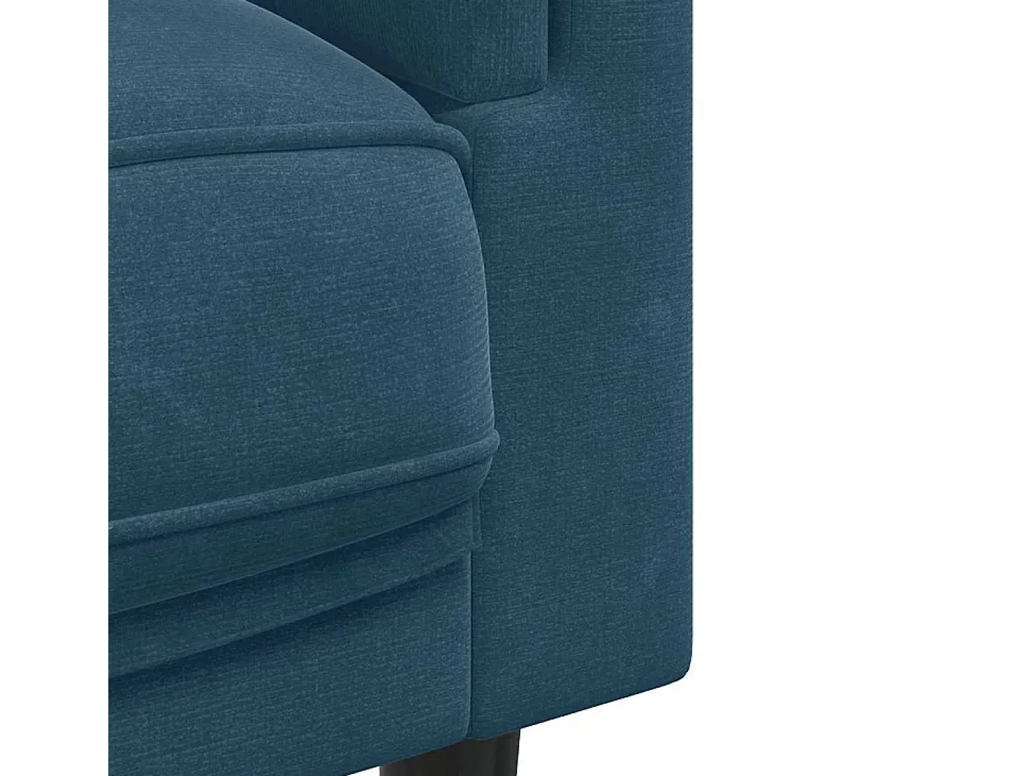 Sofá|vidaxl Sofá com almofadões 3 lugares veludo Azul