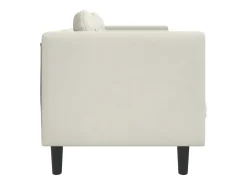 Sale vidaxl Sofá com almofadões 2 lugares veludo cor Creme