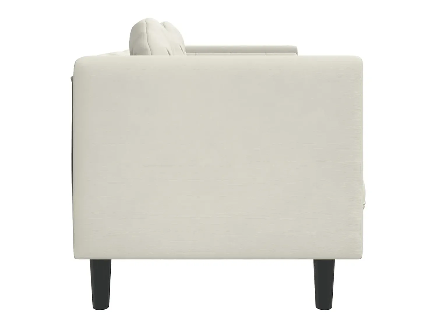 Sale vidaxl Sofá com almofadões 2 lugares veludo cor Creme