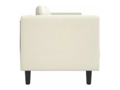 Sofá* Sofá com almofadões 2 lugares veludo cor PT209906 Creme