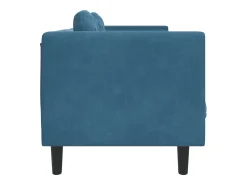 Sofá* Sofá com almofadões 3 lugares veludo PT263212 Azul
