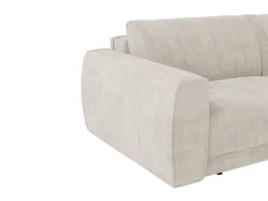 Sofá*Maison Céphy Sofá conversível de 4 lugares express em tecido chenille 160 cm colchão 16 cm VOMERA Bege