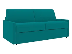 Vente-unique Sofá convertível abertura rápida tecido assento com assento de memória de forma 160 cm colchão 22 cm CALIFE^ Sofá