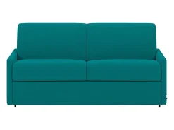 Vente-unique Sofá convertível abertura rápida tecido assento com assento de memória de forma 160 cm colchão 22 cm CALIFE^ Sofá