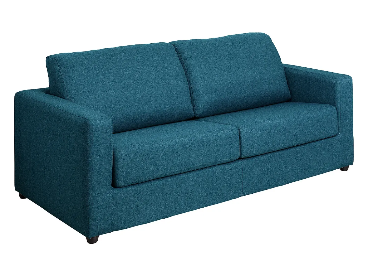 Vente-unique Sofá convertível abertura rápida tecido cama 140 cm e colchão 14 cm DONETO^ Sofá