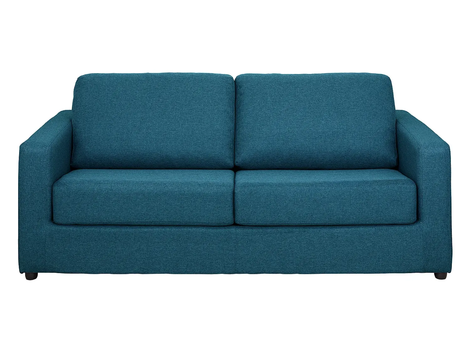 Vente-unique Sofá convertível abertura rápida tecido cama 140 cm e colchão 14 cm DONETO^ Sofá