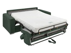 Vente-unique Sofá convertível abertura rápida veludo canelado , cama 160 cm, colchão 14 cm VIZIR^ Sofá
