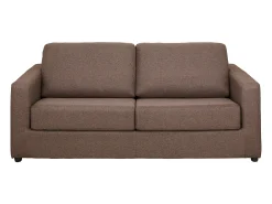 Vente-unique Sofá convertível abertura rápida tecido cama 140 cm e colchão 14 cm DONETO^ Sofá