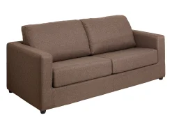 Vente-unique Sofá convertível abertura rápida tecido cama 140 cm e colchão 14 cm DONETO^ Sofá