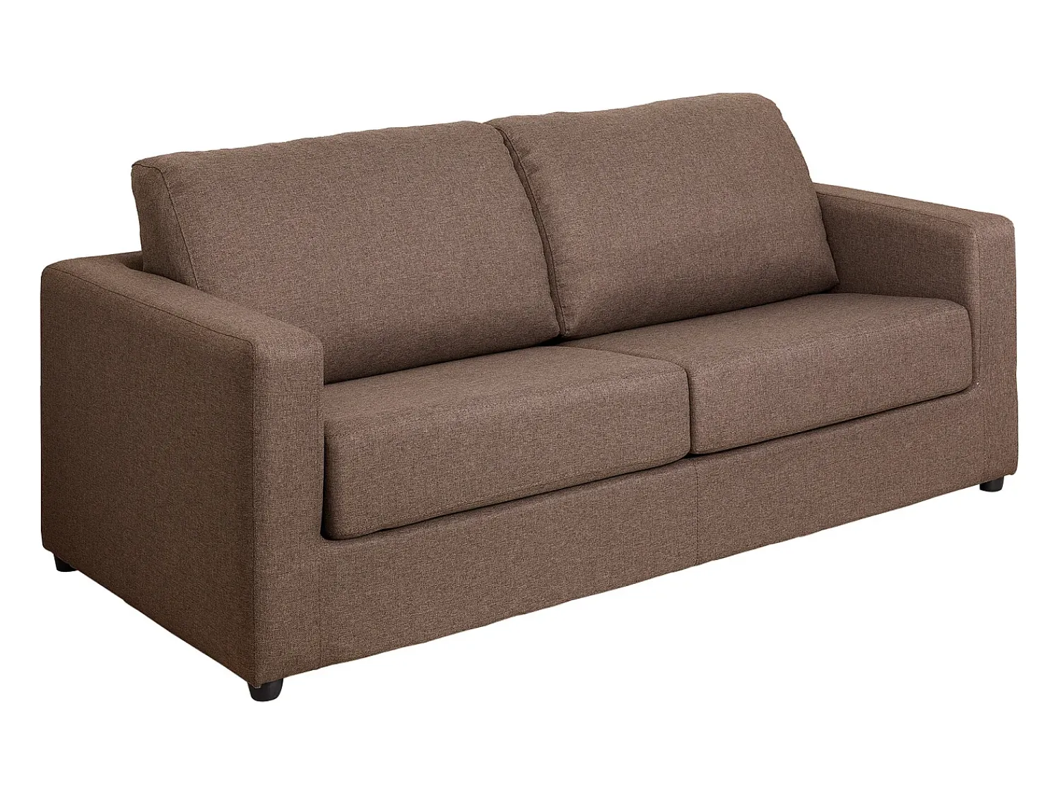 Vente-unique Sofá convertível abertura rápida tecido cama 140 cm e colchão 14 cm DONETO^ Sofá