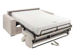 Vente-unique Sofá convertível abertura rápida veludo canelado , cama 140 cm, colchão 22 cm VIZIR^ Sofá