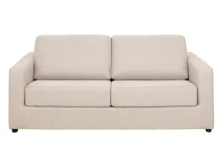 Best Vente-unique Sofá convertível abertura rápida tecido cama 140 cm e colchão 14 cm DONETO Bege