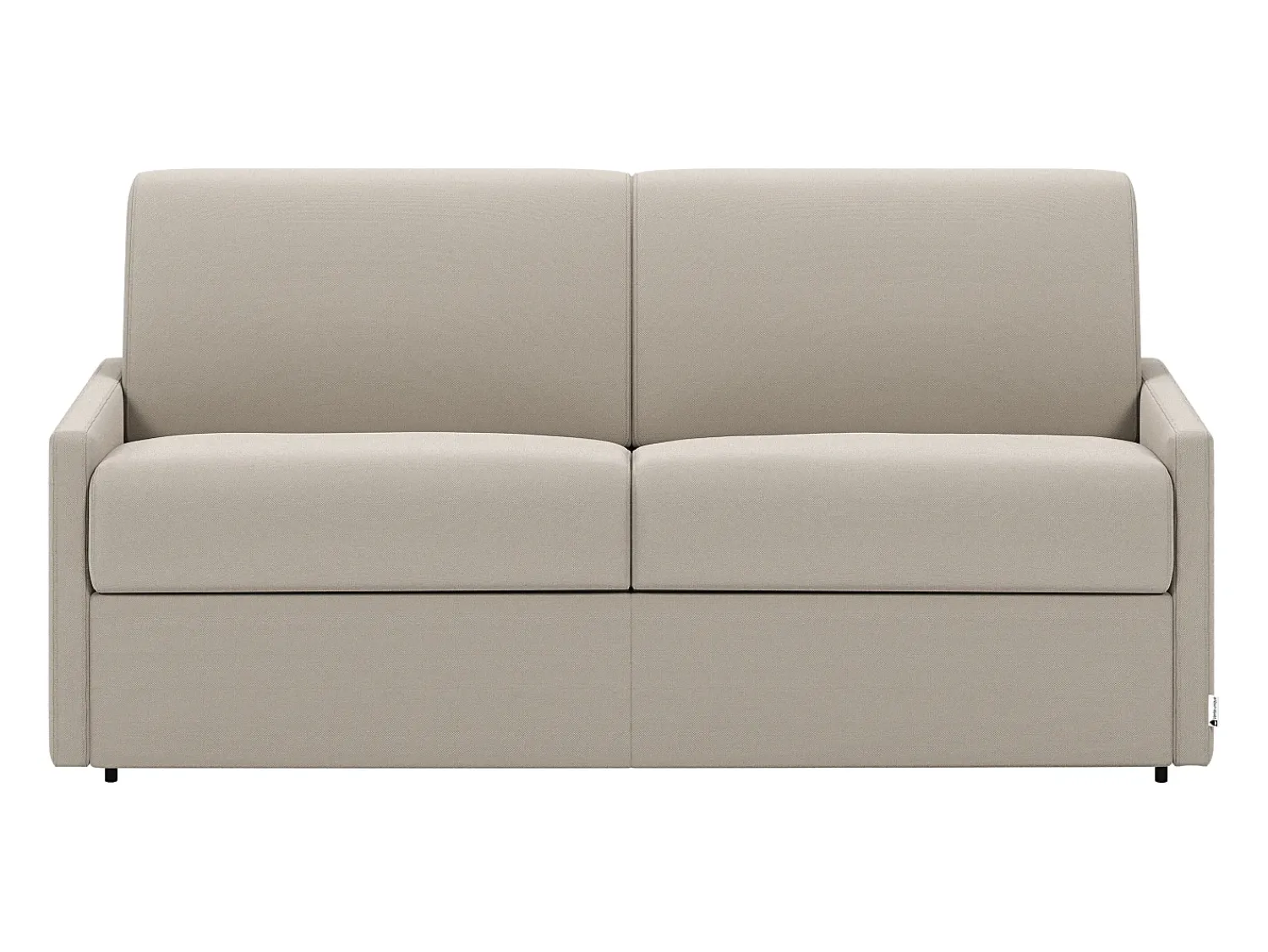 Clearance Vente-unique Sofá convertível abertura rápida tecido assento espuma com assento de memória de forma 120 cm colchão 22 cm CALIFE Bege