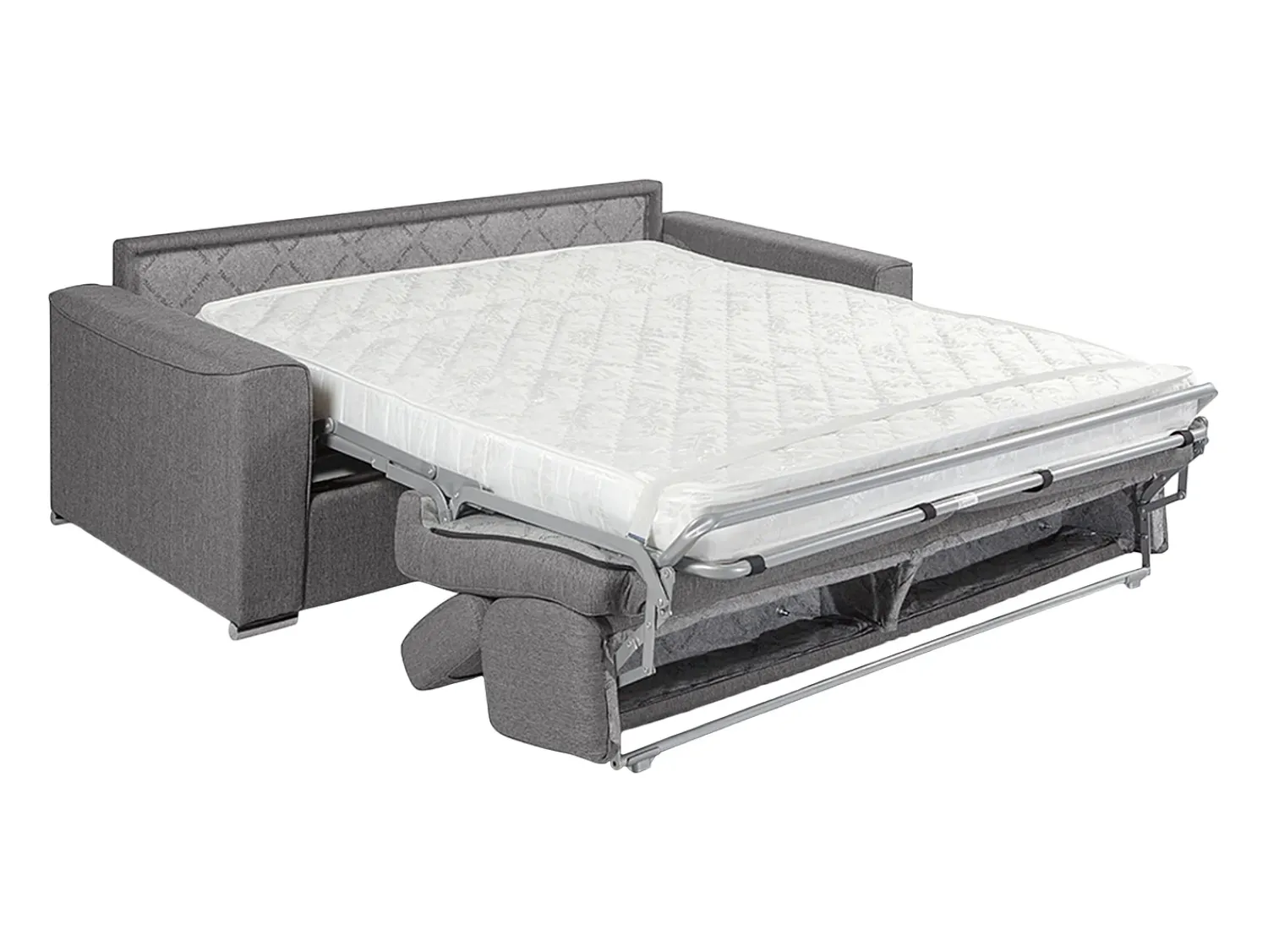 Vente-unique Sofá convertível abertura rápida tecido assento memória de forma 140 cm colchão 14 cm VIZIR^ Sofá